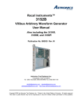 Racal Instruments 3152 User manual