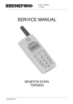 Benefon EXION TDP80DN Service manual