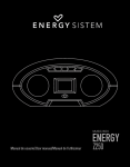 ENERGY SISTEM Z250 User manual