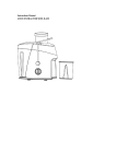 Instructions Manual JUICE EXTRACTOR MOD. R-430