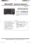 Sharp R-890SLM Service manual