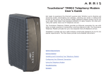 Arris Touchstone TM902 User`s guide