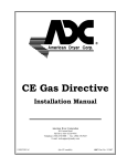 American Dryer Corp. Hot Surface Ignition System ADG-530 Installation manual