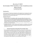 Elecraft KX3 Extended VFO Temperature Compensation Procedure