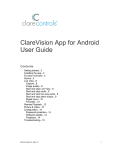 Clare Controls ClareVision User guide