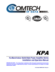 Comtech EF Data KPA-040 Product specifications