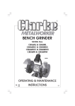 Clarke CBG6RL Technical data