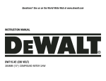 DeWalt DW715-XE Instruction manual