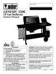 Weber Genesis 3300 NG Owner`s manual
