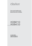 Clarion XC6210 Owner`s manual