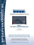 Broadcast Tools ProMix 12 Specifications