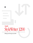 Apple StyleWriter II Technical information