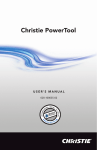 Christie PowerTool User`s manual