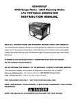 Buffalo Tools GEN4000LP Instruction manual