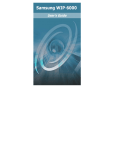 Samsung WIP-6000 User guide