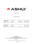 Ashly SRA-4075 Owner`s manual