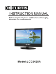Curtis LCD2425A Instruction manual