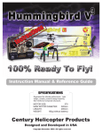 Century Helicopter Products Robinson22HP Instruction manual