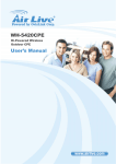 Air Live WH-5420CPE User`s manual