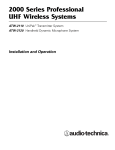 Audio Technica 2000 Series Specifications