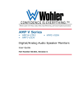 Wohler AMP1-V2DA User guide