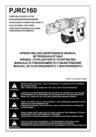 Max PJRC160 Technical data