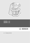 Bosch MUM56 Operating instructions