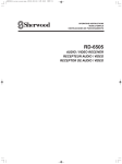 Sherwood RD-6505 Operating instructions