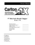 Carlton 1790 Operator`s manual