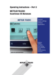 Mettler Toledo XS Excellence Operating instructions