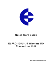 ELPRO 105U-L Specifications
