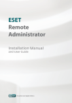 ESET REMOTE ADMINISTRATOR 4 Installation manual