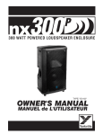 YORKVILLE NX300P Owner`s manual