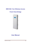 Advantech IEEE 802.11a/n Wireless Access Point/ Client Bridge User manual