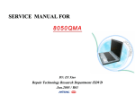 MiTAC 8050QMA Service manual