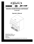 Cornelius Enduro ED-250 BCP Operator`s manual