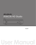 Avermedia AVerLife XVision HD User manual