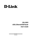 D-Link 502G - DSL Router - EN User`s guide