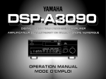 Yamaha DSP-A3090 Owner`s manual