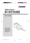 Casio DT-9721CHGE User`s guide