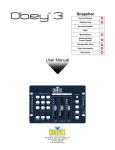 Chauvet DMX-800 User manual