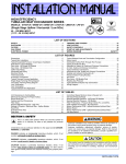 Unitary products group LF8*UH Installation manual