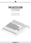 PROEL M-16 User manual