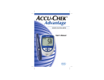 Roche Accu-Chek Advantage User`s manual