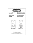 DeLonghi DC50T Instruction manual