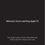 Apple Apple TV Product information guide
