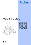 Brother FAX-1460 User`s guide