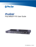 Clear-Com ProGrid PG2-MADI-F-FX User guide