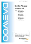 Daewoo KOC-910K0S01 Service manual