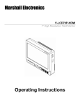 Marshall Electronics V-LCD50-HDMI Operating instructions